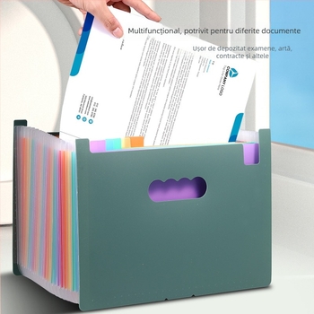 Yurui PP dosar de fișiere vertical cu 25 compartimente, sigilare pe trei laturi, imprimare logo disponibil