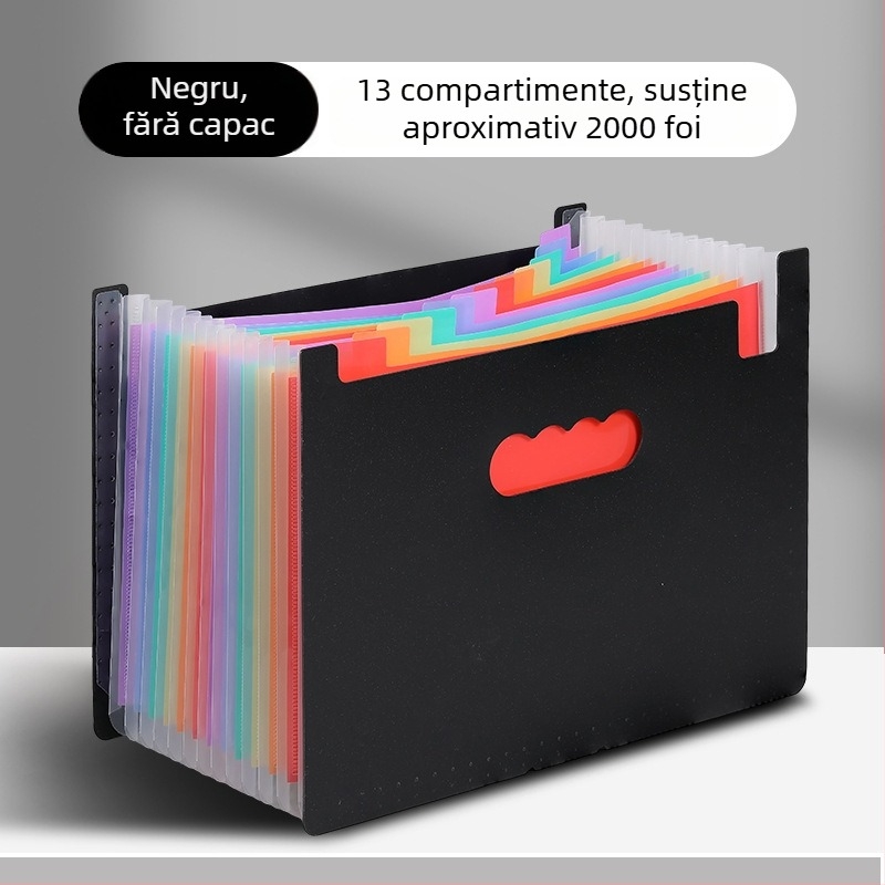 Yurui PP dosar de fișiere vertical cu 25 compartimente, sigilare pe trei laturi, imprimare logo disponibil