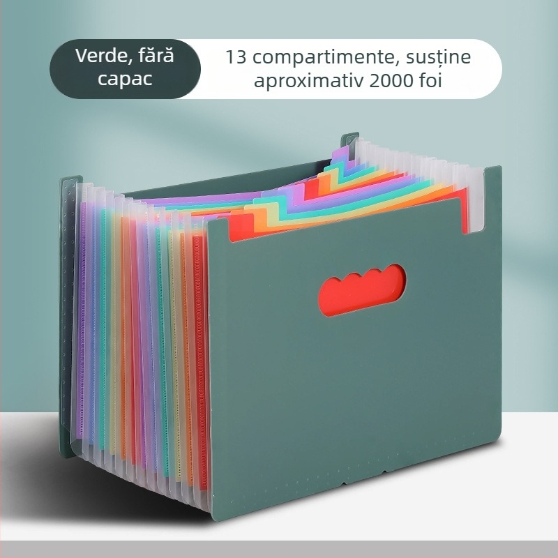 Yurui PP dosar de fișiere vertical cu 25 compartimente, sigilare pe trei laturi, imprimare logo disponibil