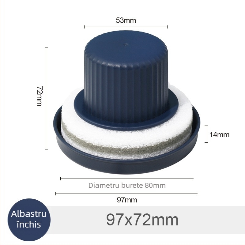 Perie de curățare a chiuvetei cu mâner, din plastic, 50 g, pachet 200, pungă OPP