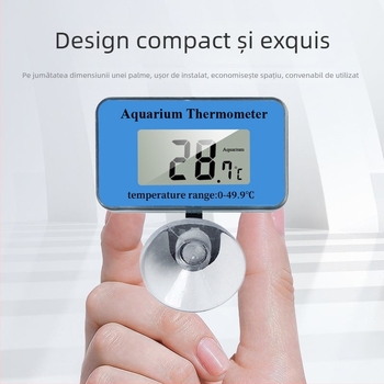 Termometru pentru acvariu – ABS material, Termometru de apă, Măsoară temperatura în acvariu