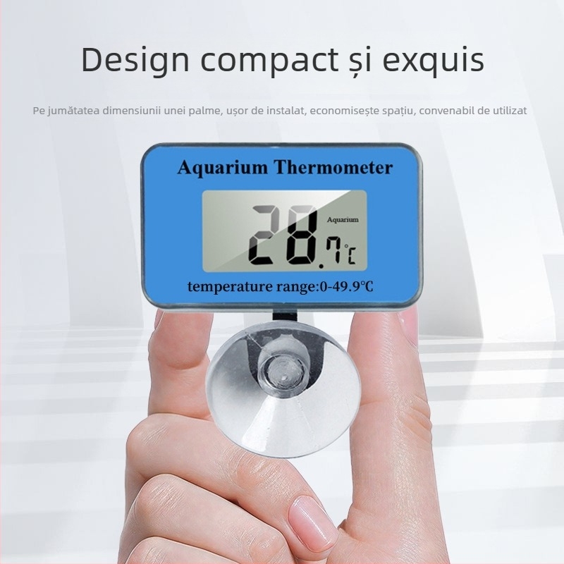 Termometru pentru acvariu – ABS material, Termometru de apă, Măsoară temperatura în acvariu