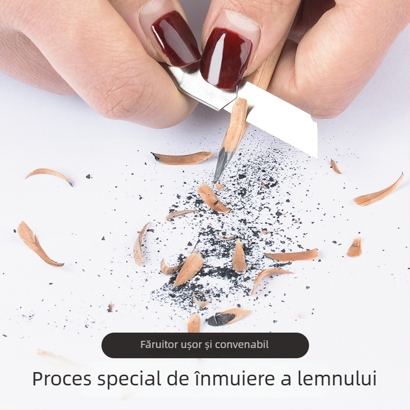 Marco 7001 set profesional de creioane pentru artă — creioane din lemn 2B și HB, grafit/cărbune, 12 buc./cutie, 240 cutii pe carton