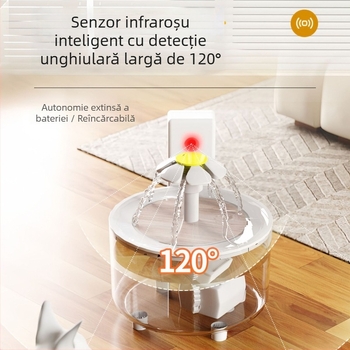 Noutate: Dispenser automat de apă pentru animale de companie cu circulație și filtrare – pentru pisici și câini, rezervor detașabil, capacitate 1500/3000 ml