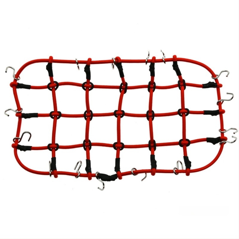 D90 1:10 Plasă de bagaje pe acoperiș – sfoară din cauciuc, accesorii decorare model, modificare DIY, plasă mare și mică, asamblare