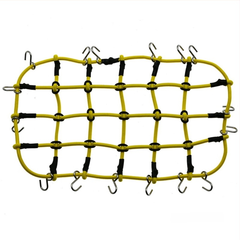 D90 1:10 Plasă de bagaje pe acoperiș – sfoară din cauciuc, accesorii decorare model, modificare DIY, plasă mare și mică, asamblare
