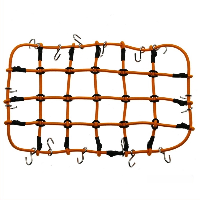 D90 1:10 Plasă de bagaje pe acoperiș – sfoară din cauciuc, accesorii decorare model, modificare DIY, plasă mare și mică, asamblare