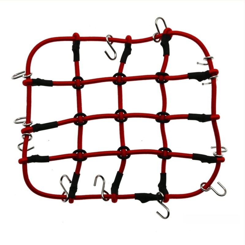 D90 1:10 Plasă de bagaje pe acoperiș – sfoară din cauciuc, accesorii decorare model, modificare DIY, plasă mare și mică, asamblare