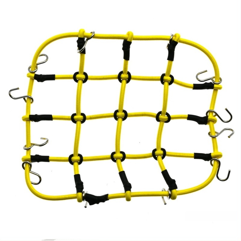 D90 1:10 Plasă de bagaje pe acoperiș – sfoară din cauciuc, accesorii decorare model, modificare DIY, plasă mare și mică, asamblare