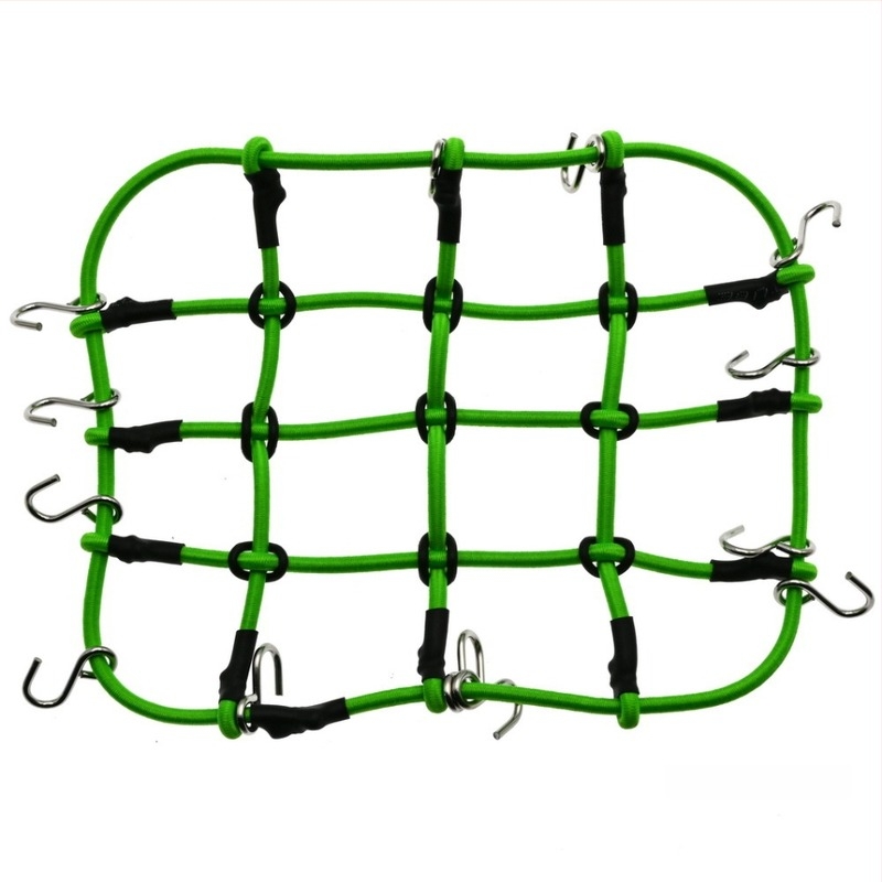 D90 1:10 Plasă de bagaje pe acoperiș – sfoară din cauciuc, accesorii decorare model, modificare DIY, plasă mare și mică, asamblare
