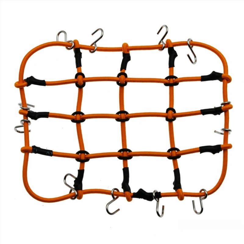 D90 1:10 Plasă de bagaje pe acoperiș – sfoară din cauciuc, accesorii decorare model, modificare DIY, plasă mare și mică, asamblare