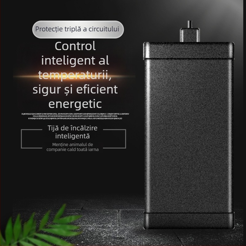 Dispenser de apă pentru pisici cu încălzitor la 28°C, modul de încălzire a apei pentru animale, controlul temperaturii acvariului