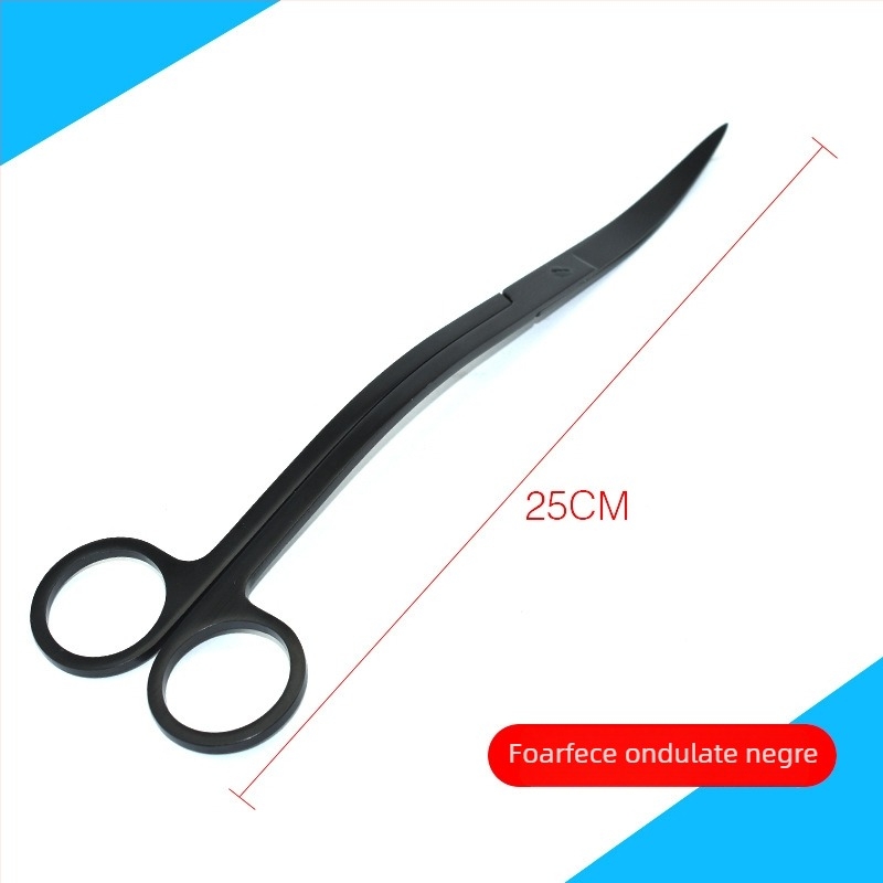 Set de unelte din oțel inoxidabil pentru acvariu: pensete pentru plante acvatice, lopățică plată pentru nisip și foarfecă (Material: oțel inoxidabil; Formă vârf: drept; Include: pensete, lopățică plată, foarfecă)