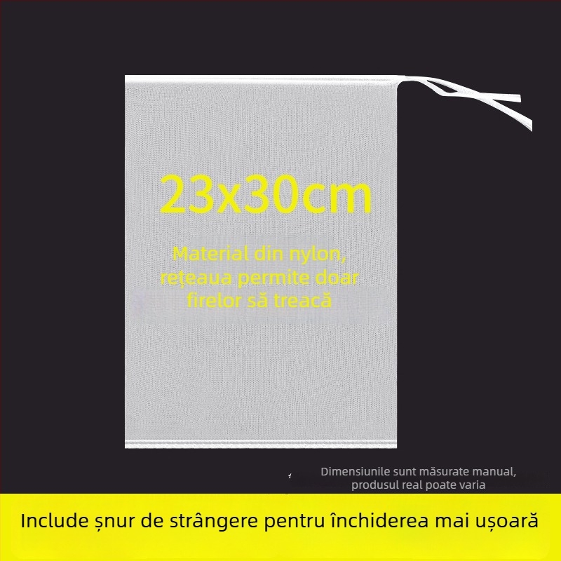 Plasă de uscare din nylon, anti-muște, respirabilă, rezistentă la păsări, cu un singur strat, 25 buc.