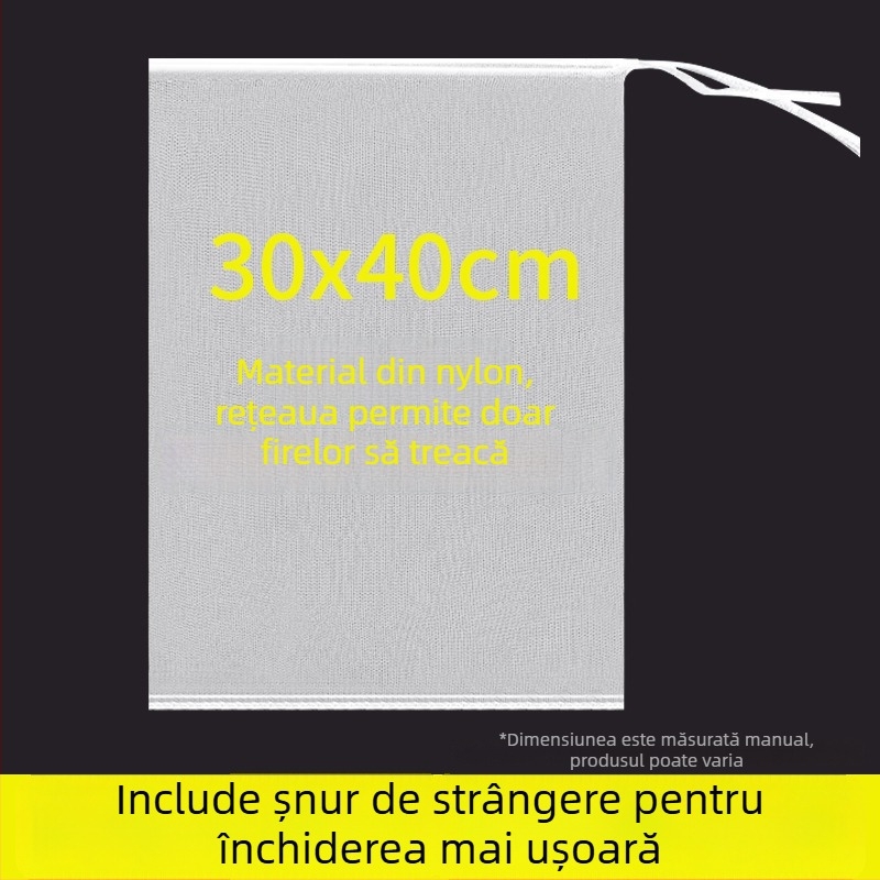 Plasă de uscare din nylon, anti-muște, respirabilă, rezistentă la păsări, cu un singur strat, 25 buc.