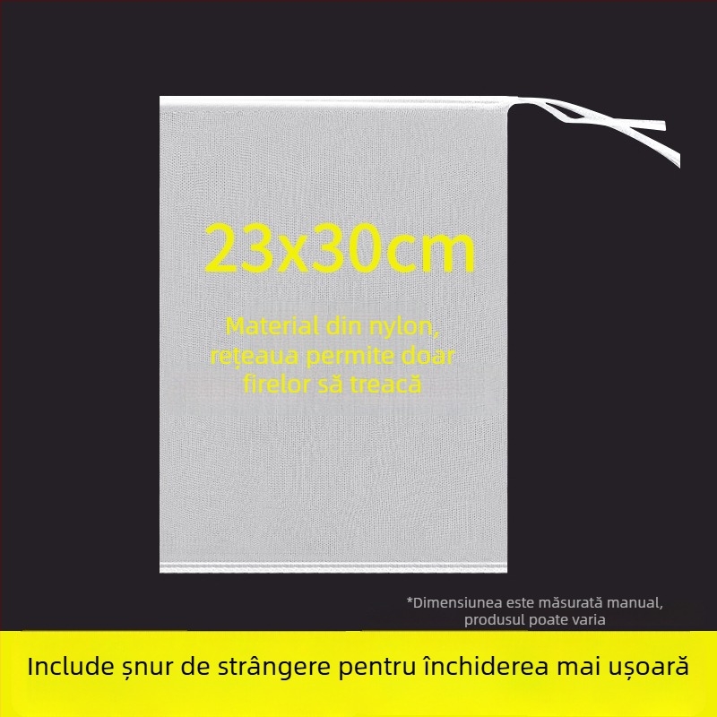 Plasă de uscare din nylon, anti-muște, respirabilă, rezistentă la păsări, cu un singur strat, 25 buc.