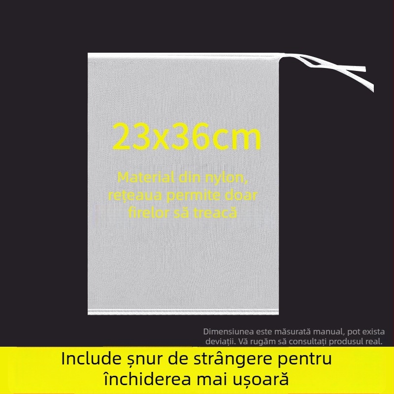Plasă de uscare din nylon, anti-muște, respirabilă, rezistentă la păsări, cu un singur strat, 25 buc.