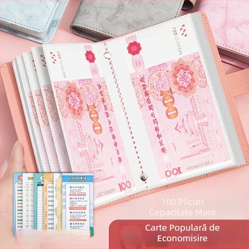 Carte de depozitare și colecție de bancnote - Dragon Year, seria Deposit Book, model 5423, piele sintetică, prelucrare personalizabilă, logo imprimabil