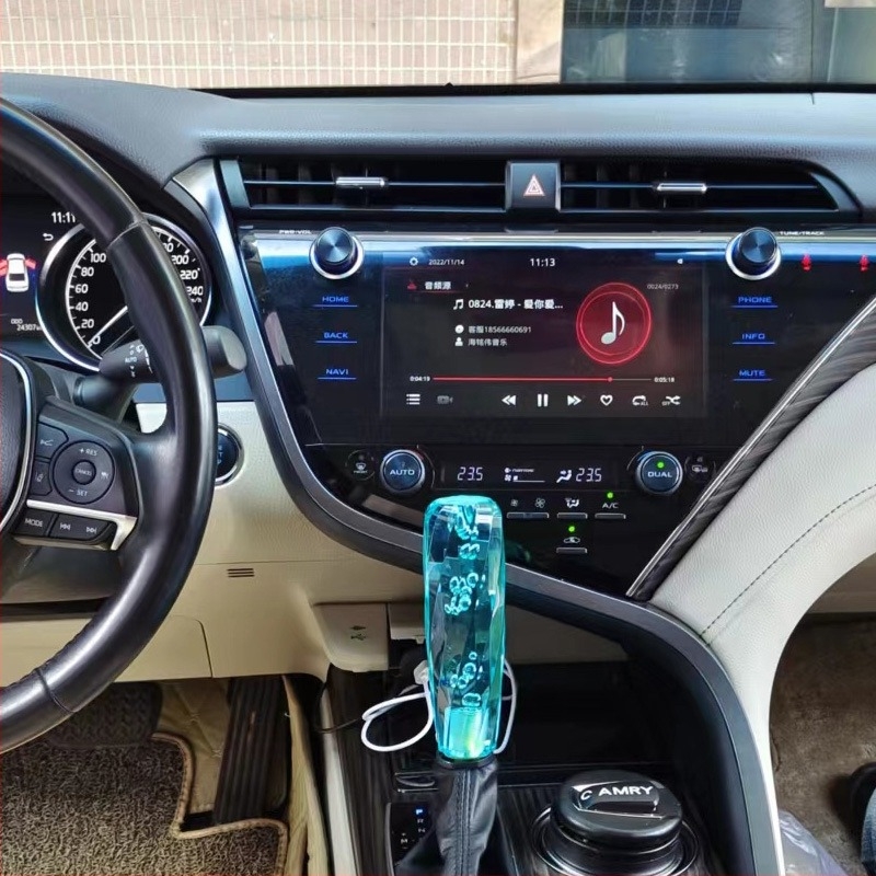 Cap LED pentru schimbător auto – design cilindric din cristal transparent; Brand Friendly chuang; Model Universal; Modele compatibile Universal