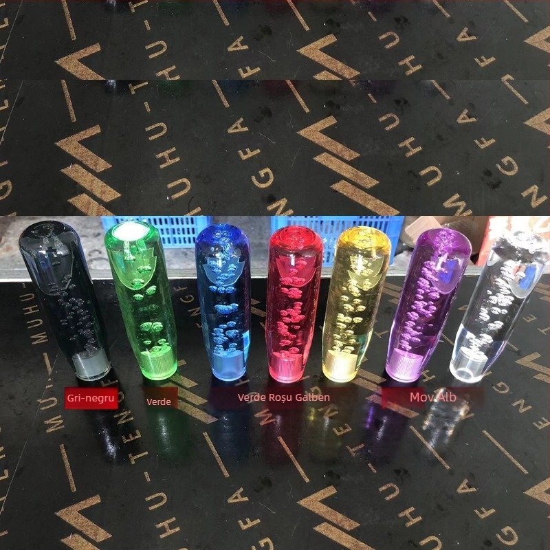 Cap LED pentru schimbător auto – design cilindric din cristal transparent; Brand Friendly chuang; Model Universal; Modele compatibile Universal