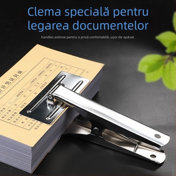 Haiboxin ZD003 Clemă metalică mare pentru documente contabile
