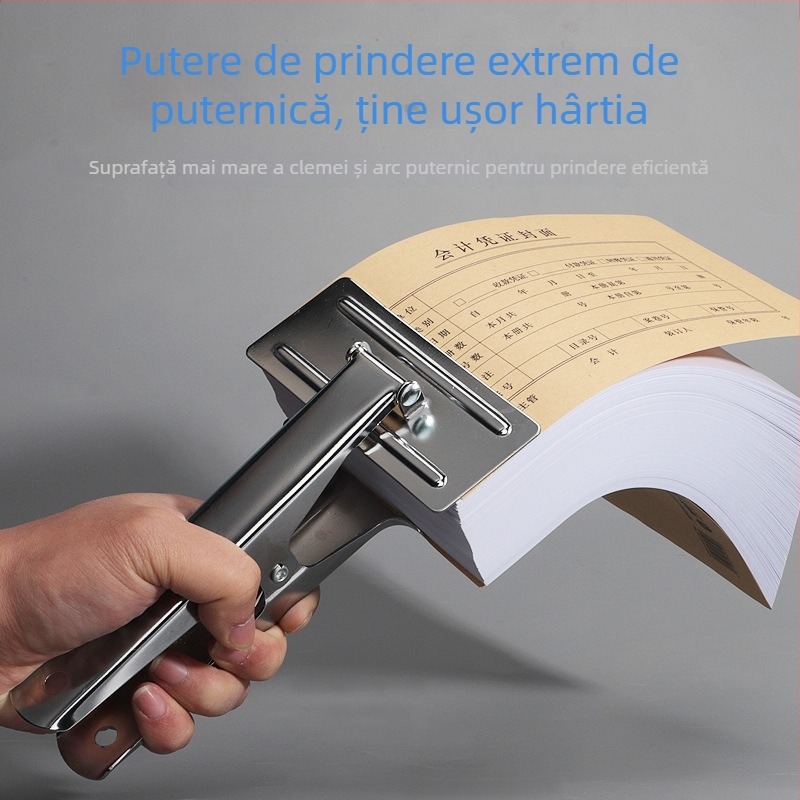 Haiboxin ZD003 Clemă metalică mare pentru documente contabile