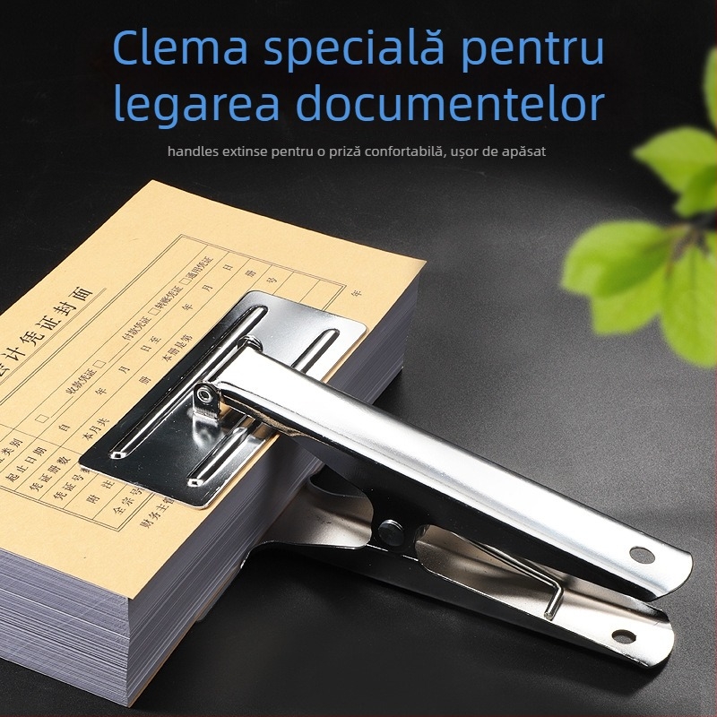 Haiboxin ZD003 Clemă metalică mare pentru documente contabile