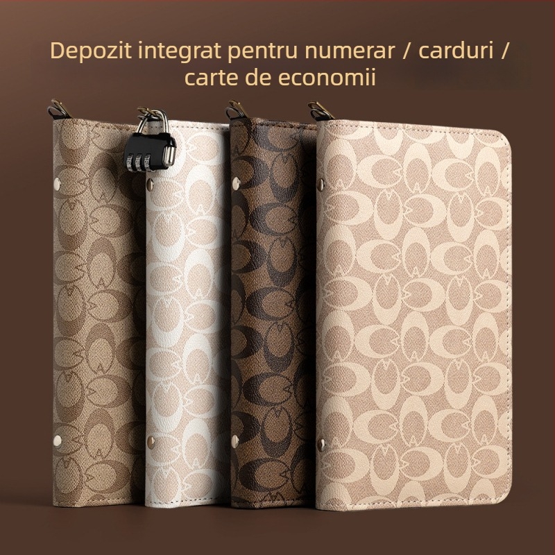 Organizator din piele, multifuncțional pentru chitanțe și depozite bancare, cu fermoar — model CDB0102100902, de la Multi-Collection