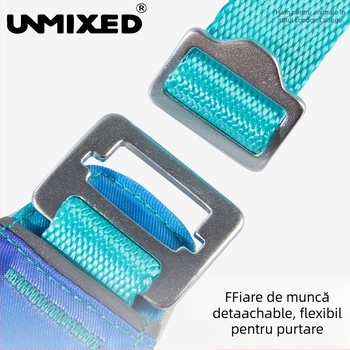 Ham de piept pentru câine, gradient, reglabil, rezistent la prindere, din poliester