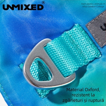 Ham de piept pentru câine, gradient, reglabil, rezistent la prindere, din poliester