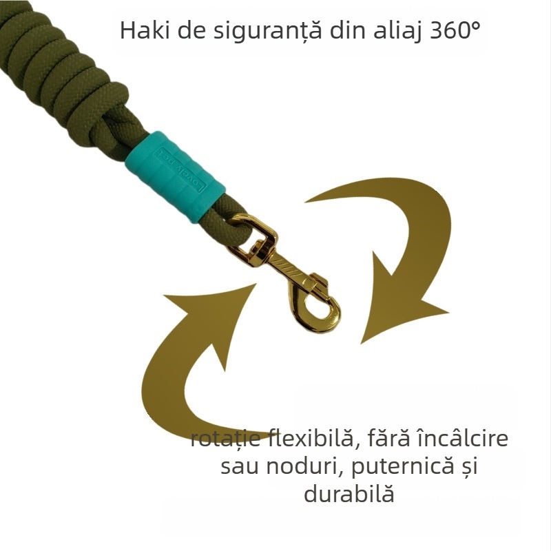 Lesă pentru câine din nylon, neextensibilă, lanțuri și frânghii pentru animale de companie, cutie 120 buc.