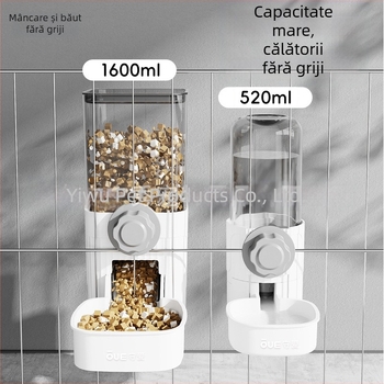 Dispenser de apă pentru pisici cu alimentator automat atârnat și fântână de apă — plastic, brand Guard Love, pentru pisici