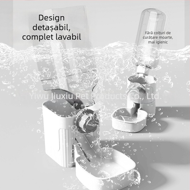 Dispenser de apă pentru pisici cu alimentator automat atârnat și fântână de apă — plastic, brand Guard Love, pentru pisici