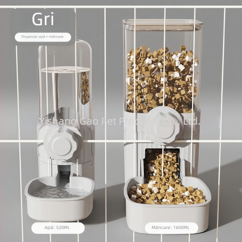 Dispenser de apă pentru pisici cu alimentator automat atârnat și fântână de apă — plastic, brand Guard Love, pentru pisici