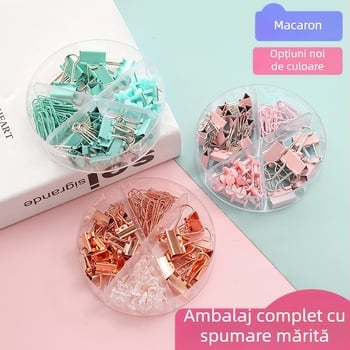 Set de clipuri de colț – plastic și metal, model Yl79, ambalat în cutie, marca Leaping Deer