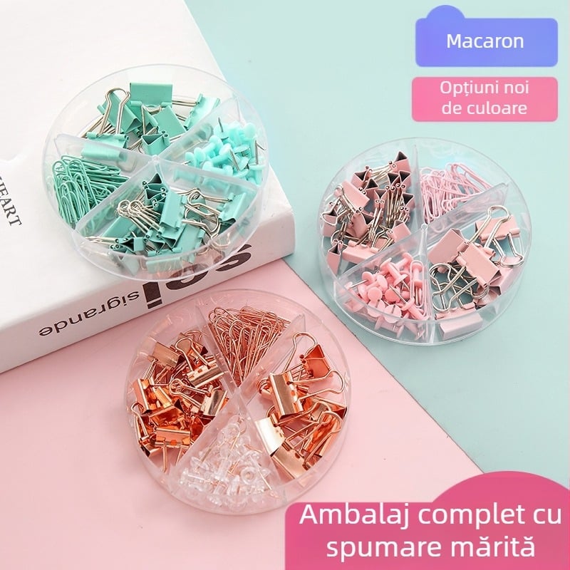 Set de clipuri de colț – plastic și metal, model Yl79, ambalat în cutie, marca Leaping Deer