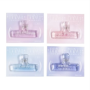 Momo clipuri acrilice transparente pentru planner, seria Let It Shine, stil INS, 4 variante