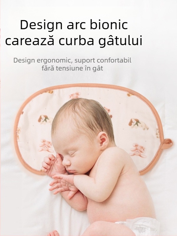Pernă pentru bebeluși cu textură de nor, tifon cu opt straturi din bumbac bambus, stil minimalist, pentru nou-născuți, brand Haterte
