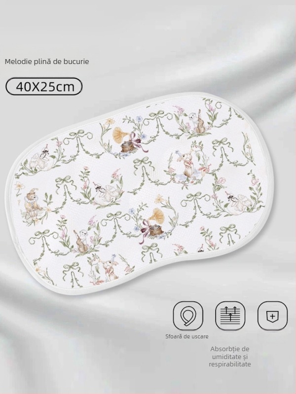 Pernă pentru bebeluși cu textură de nor, tifon cu opt straturi din bumbac bambus, stil minimalist, pentru nou-născuți, brand Haterte