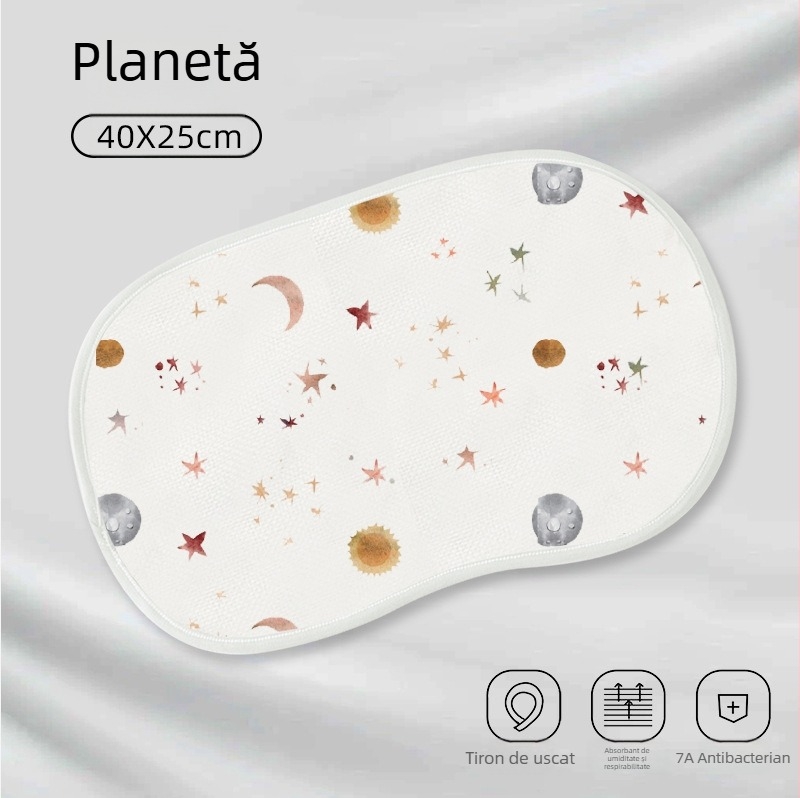 Pernă pentru bebeluși cu textură de nor, tifon cu opt straturi din bumbac bambus, stil minimalist, pentru nou-născuți, brand Haterte