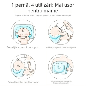 Golden Child Pernă pentru bebeluși din spumă cu memorie, dreptunghiulară, înălțime sub 5 cm, potrivită pentru sugari 0–12 luni