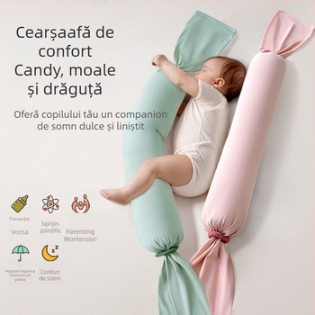 Cadou pentru nou-născuți: pernă de confort Candy pentru somn, design desen animat, nailon, siguranță Clasa A, potrivit pentru sugari și copii mici (1–3 ani), toamna 2025