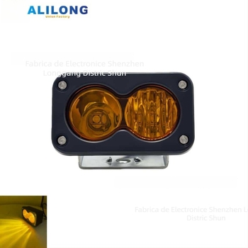 ALILONG far LED Off-Road pentru vehicule universale, aliaj de aluminiu, 12V, 10W, 260 lm, 6000K (Small Square Light Combination Light)
