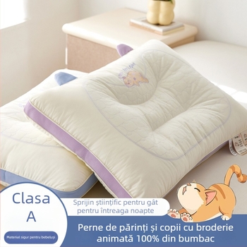 Perne rectangular, husă din bumbac 100%, umplutură din fibre de poliesters cu microfibră, greutate 0,55–1,0 kg, pentru adulți