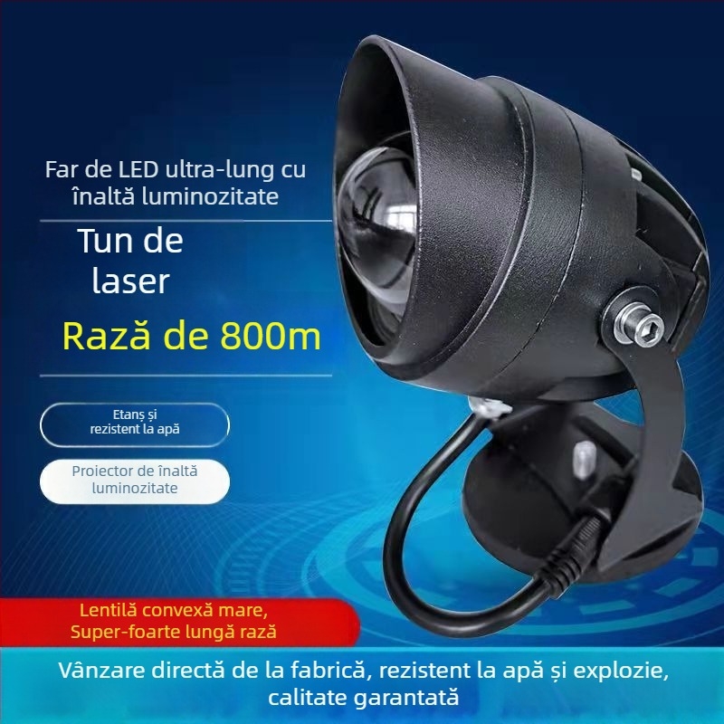 Spot LED pentru mașină cu rază lungă și iluminare laser pe plafon (Număr produs 1; Fără marcă; Fără personalizare; Furnizare internă)