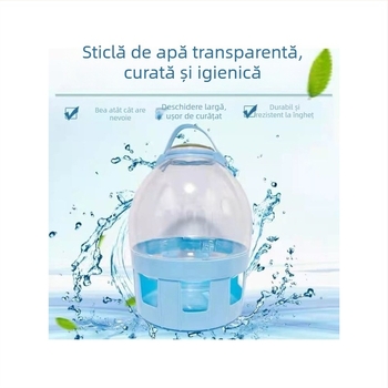 Automat de apă pentru porumbei, cu bidon de apă pentru porumbei de curse, recipient de apă îmbunătățit