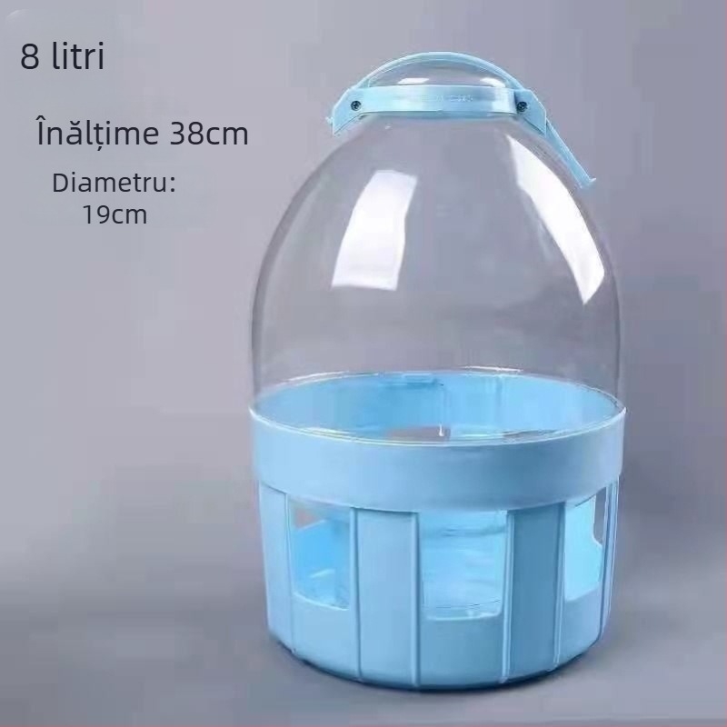 Automat de apă pentru porumbei, cu bidon de apă pentru porumbei de curse, recipient de apă îmbunătățit