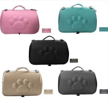 Geantă EVA pentru animale de companie pentru pisici și câini, carrier respirabil cu curea de umăr, culoare solidă, duritate medie, capacitate până la 9 kg, Brand Landscape