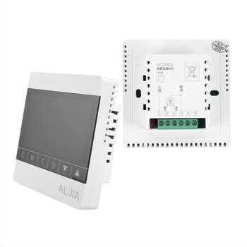 ALJIA panou de control al temperaturii pentru aer condiționat central, regulator inteligent de temperatură, compatibil cu aparatele de aer condiționat, 220V