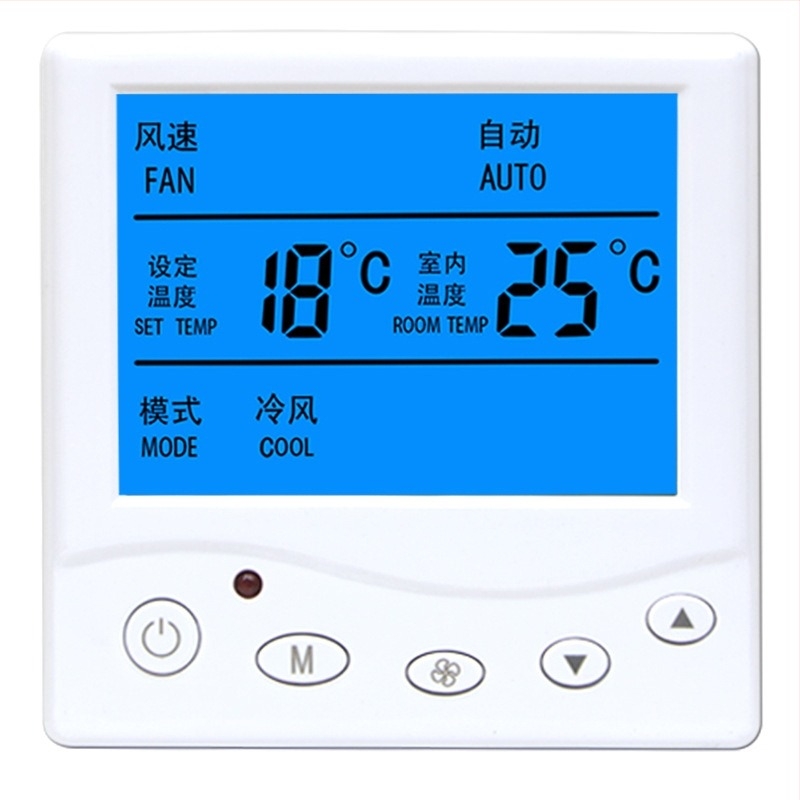 ALJIA panou de control al temperaturii pentru aer condiționat central, regulator inteligent de temperatură, compatibil cu aparatele de aer condiționat, 220V